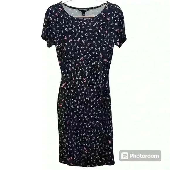 New J.Crew Dress | Blue with Pink Floral Print Dress | XS and S Sizes Available - Picture 1 of 4